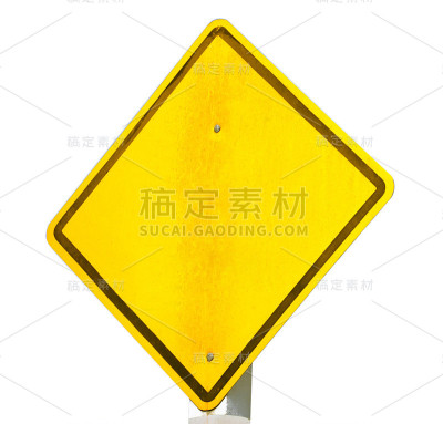 空路标孤立在白色