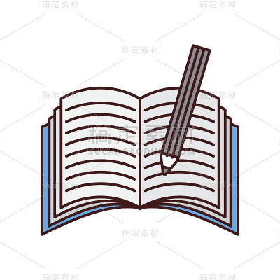 笔记本学校与铅笔