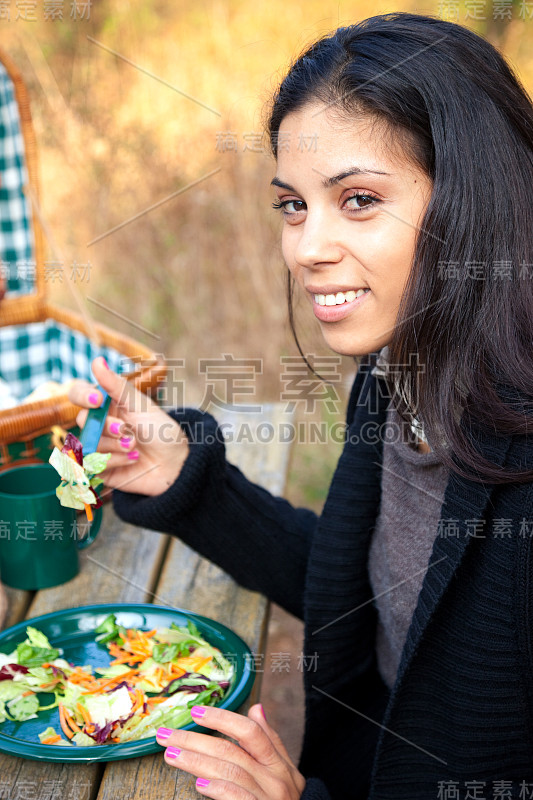 健康饮食的户外