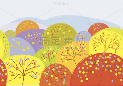 秋无缝搞笑边框
