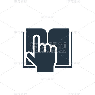打开书的图标。字形打开书籍图标，用于网站设计和移动，应用程序开发，打印。打开书图标从填充的书和文件收