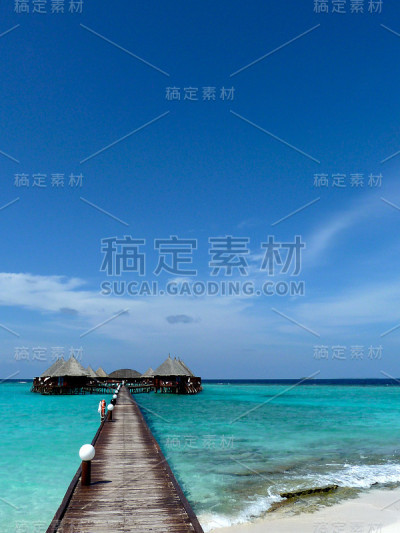 马尔代夫的水平房