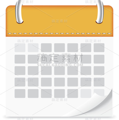 图标日历孤立背景