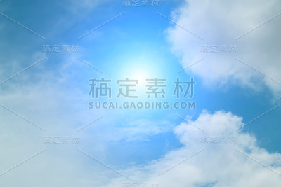 美丽的光从自然日落每天。