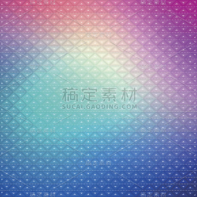 抽象几何艺术色彩丰富，背景色彩鲜明。