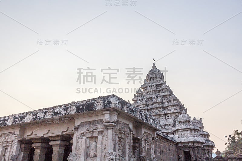 内观古寺庙Kanchipuram Kailasanathar庙