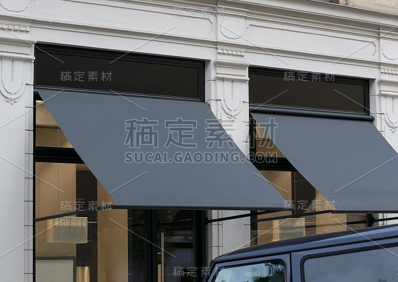 空白商店标识标识设计模型孤立清晰，最小的商店模板，街道悬挂挂壁式招牌，用于标识展示金属咖啡厅餐厅酒吧