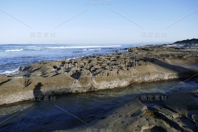 沿圣地亚哥海岸线的海景