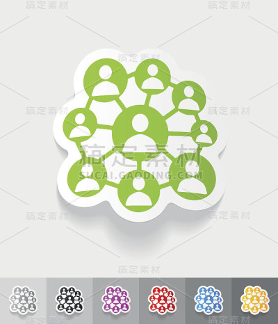 现实的设计元素。社交网络