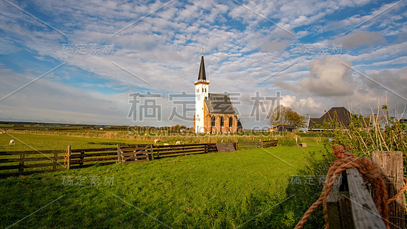 Texel景观与教堂