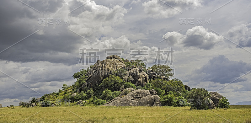 塞伦盖蒂国家公园的Kopje或inselberg