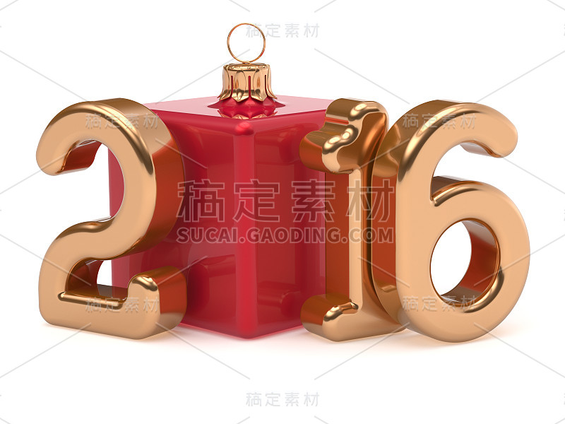 新的2016年圣诞球立方体笑话圣诞快乐的小玩意