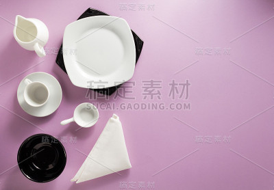 厨房用具在抽象的背景