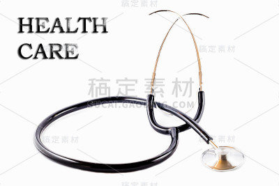 带有显示昂贵医药费字样的听诊器