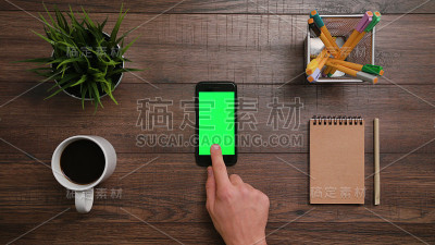 手指触摸智能手机