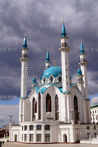 喀山克里姆林宫的库尔谢里夫清真寺。鞑靼斯坦共和国。俄罗斯。