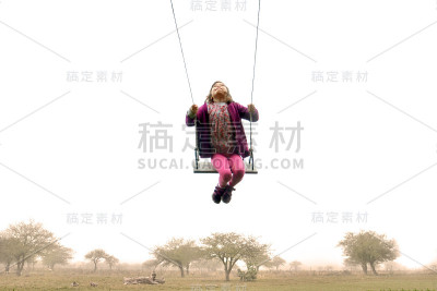 girl flying