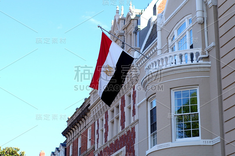 埃及大使馆国旗