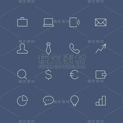 业务瘦轮廓图标设置