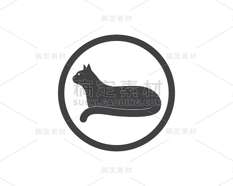 猫养可爱的宠物动物设矢量