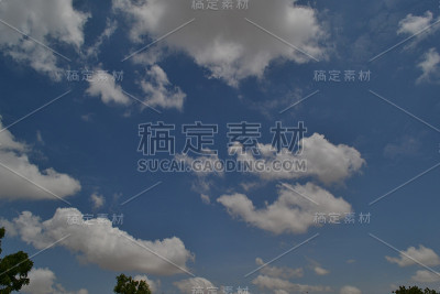 特写:天空中的云