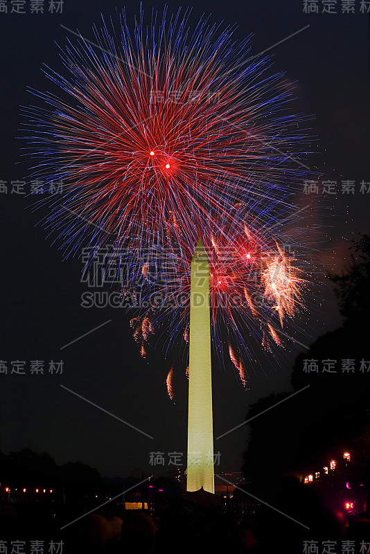 国家广场上的烟花