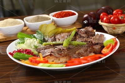 土耳其食物烤肉盘