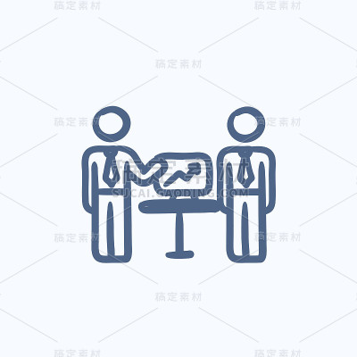 业务演示草图图标。