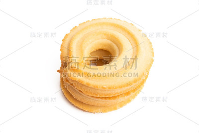 黄油饼干孤立