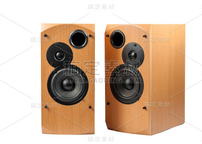 扬声器孤立在白色背景上