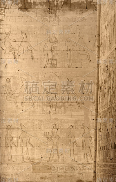 埃及埃德夫神庙的浮雕