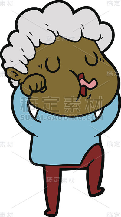 卡通的人唱歌