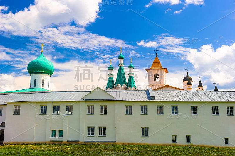 亚历山大-斯维尔斯基修道院景观，列宁格勒地区，俄罗斯