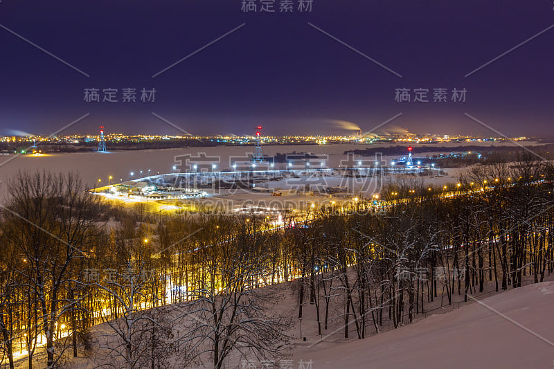 下诺夫哥罗德的夜景