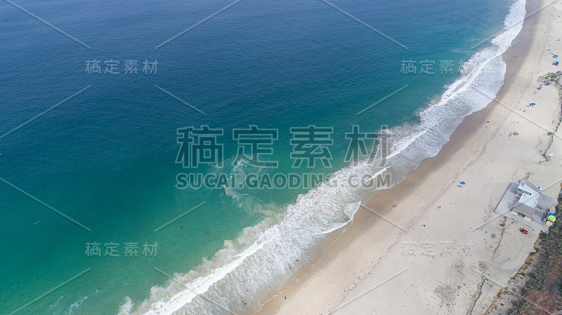 鸟瞰图水晶湾州立海滩