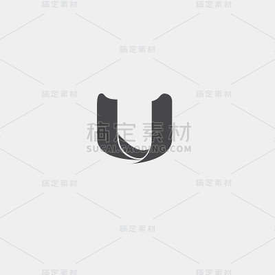 字母u元素设计