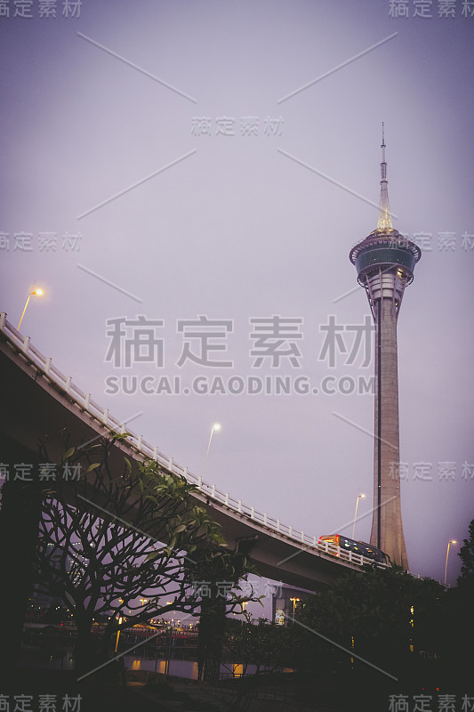 澳门塔会展娱乐中心澳门塔景。