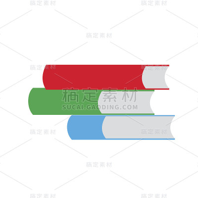 书堆矢量图标