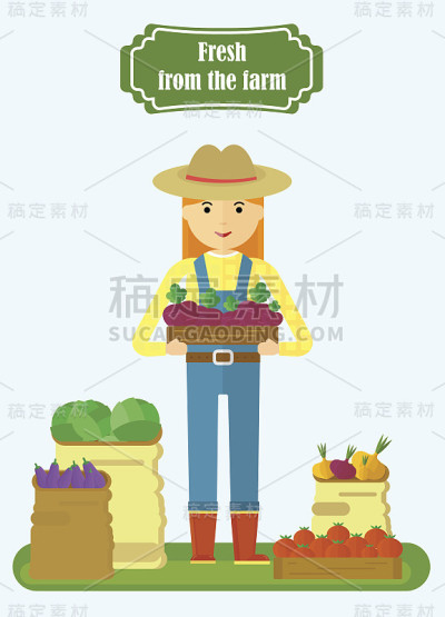 当地农妇捧着箱子