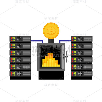 黄金比特币数字货币。矢量图