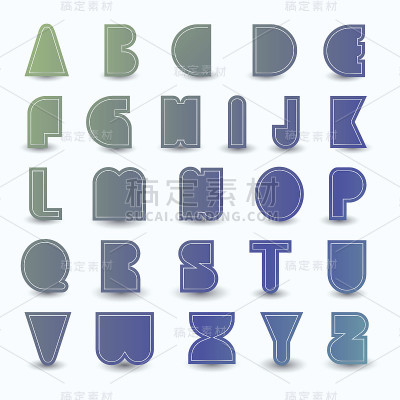 的字母。