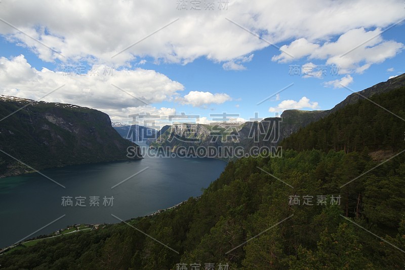 美丽的Sognefjord,挪威