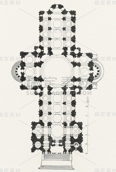 圣保罗大教堂，伦敦，蓝图