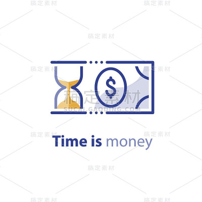 储蓄，投资计划，股票市场，金融服务，线图标