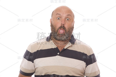 粗鲁的舌头的人