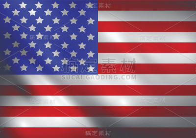美国摇旗矢量
