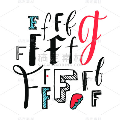 字母F组