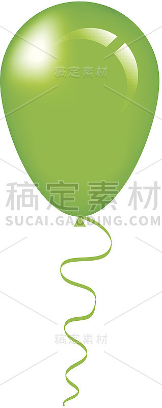 绿色的气球