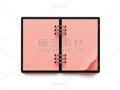 空白红纸记事本