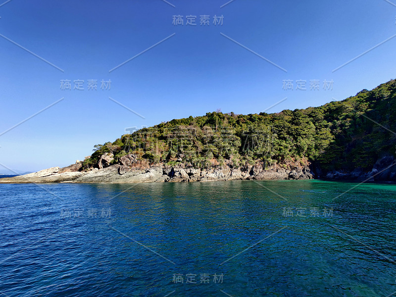 美丽的皮皮岛在泰国的甲米普吉岛